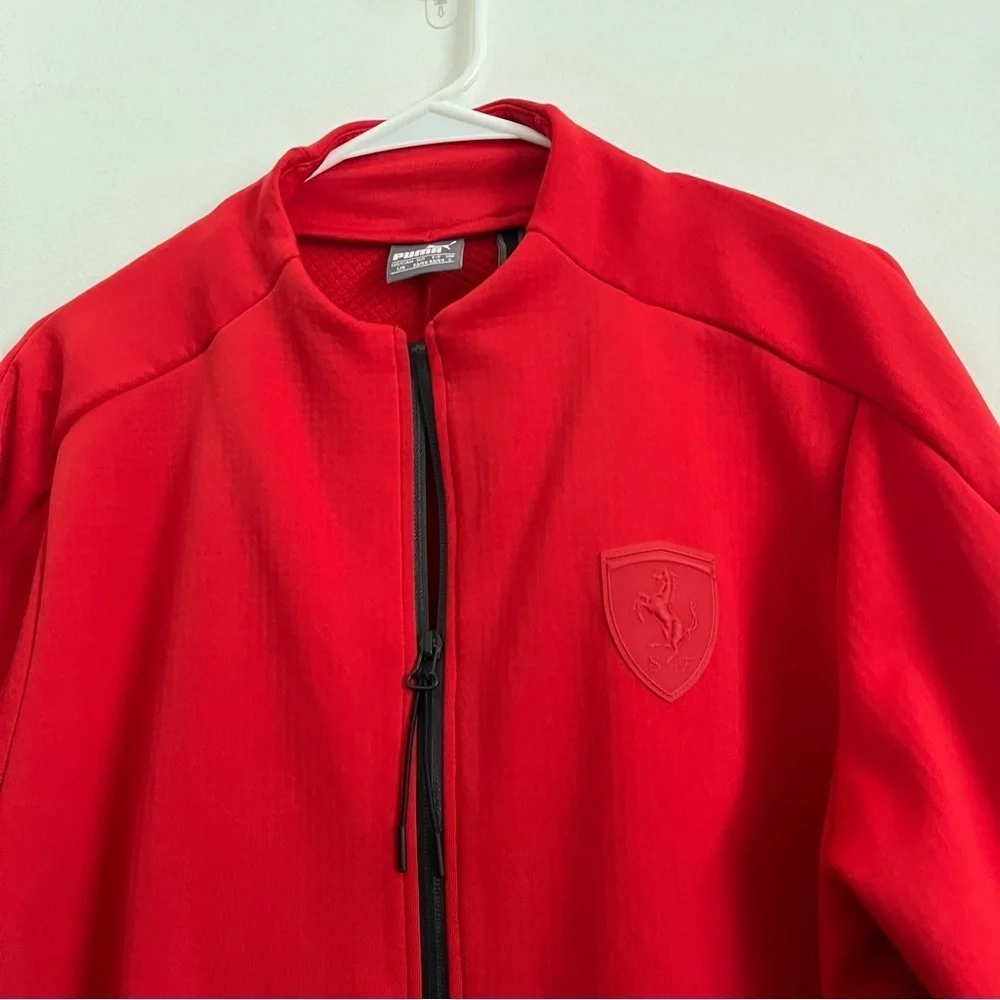 Puma x Ferrari • Red Full-Zip Men's Track Jacket